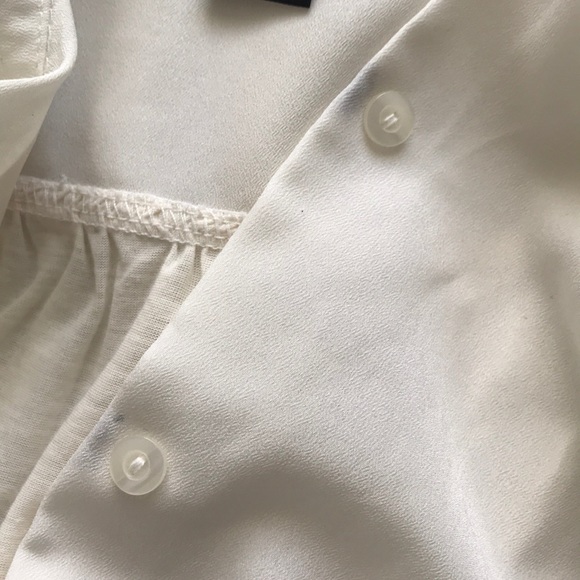 H&M Button-Down Blouse w/Embellished Shoulders - Picture 6 of 7